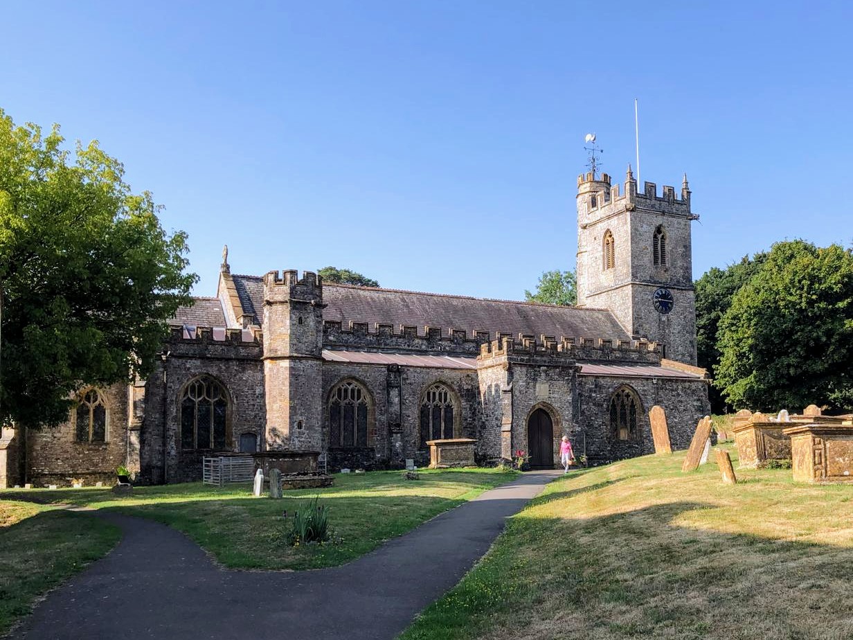Wedding ceremony venue at sunset